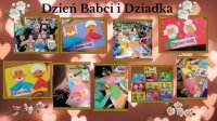 kolaż kartek dzieci na dzień babci i dziadka