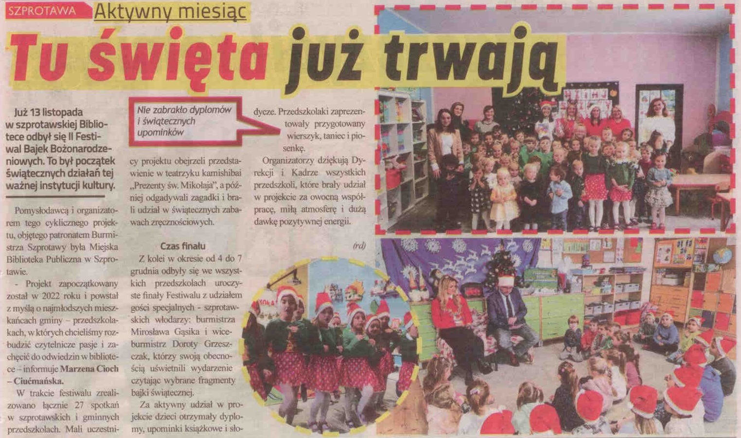 skan gaz. lok. 50 2023 z 15.12.2023 str.18 Tu święta już trwają aut. rd