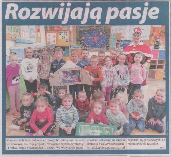 gaz.reg.48 2022 z 02.12.2022 str.38 Festiwal Bajek Bożonarodzeniowych Rozwijają pasje red. 2