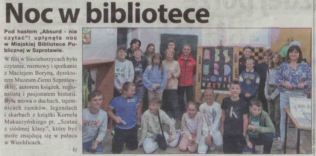 skan z gaz. reg. 42 2023 z 20.10.2023 str. 43 Noc w bibliotece aut. bj