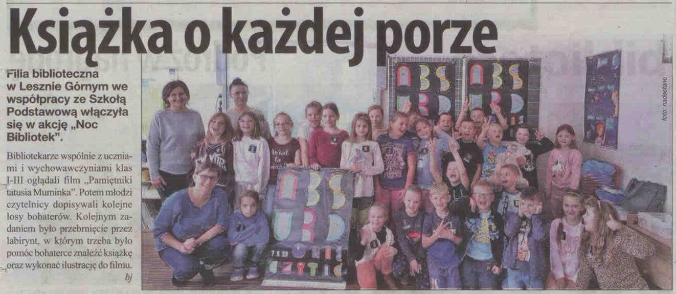 skan z gaz. reg. 42 2023 z 20.10.2023 str. 44 Książka o każdej porze aut. bj