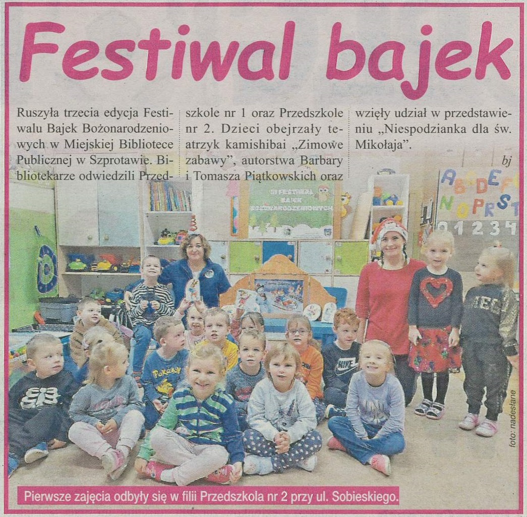 skan gaz. reg. 47 2024 z 22.11.2024 str. 37 Festiwal bajek aut. bj