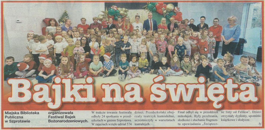 skan z gaz. reg. 50 2024 z 13.12.2024 str. 37 Bajki na święta aut. bj