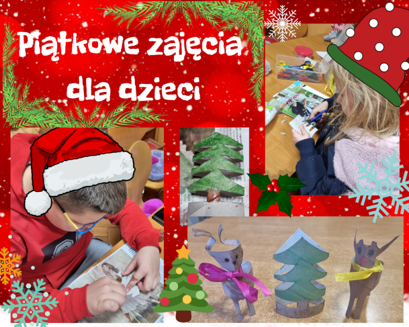 kolaż zdjęć piątkowe zajęcia dla dzieci